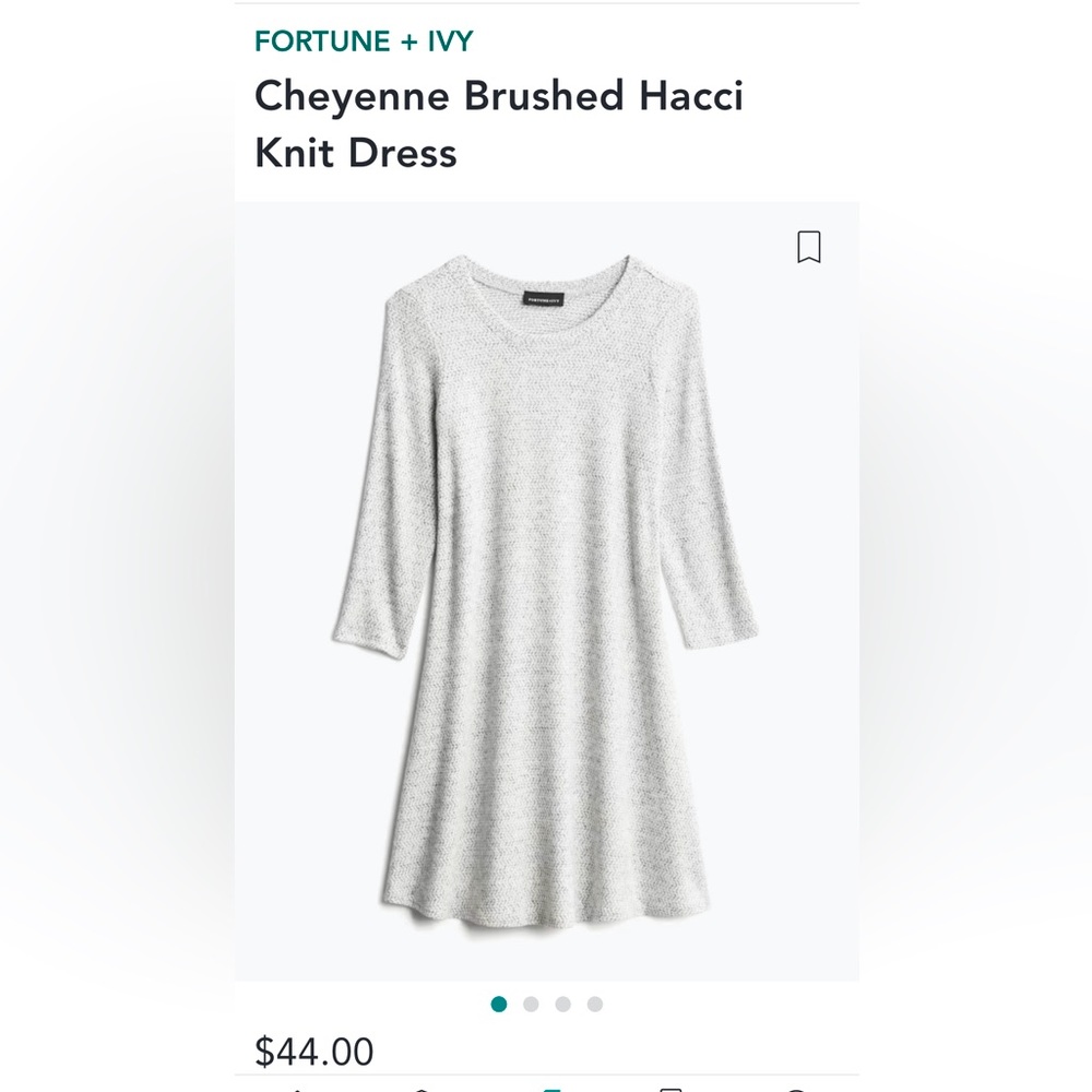 NWOT Fortune + Ivy knit dress, size XL